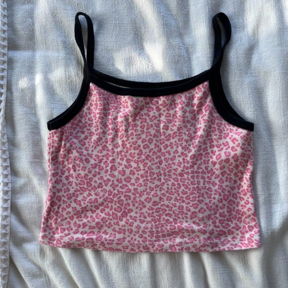 Brandy Melville Cheetah Print Cropped Tank - Picture 2 of 5